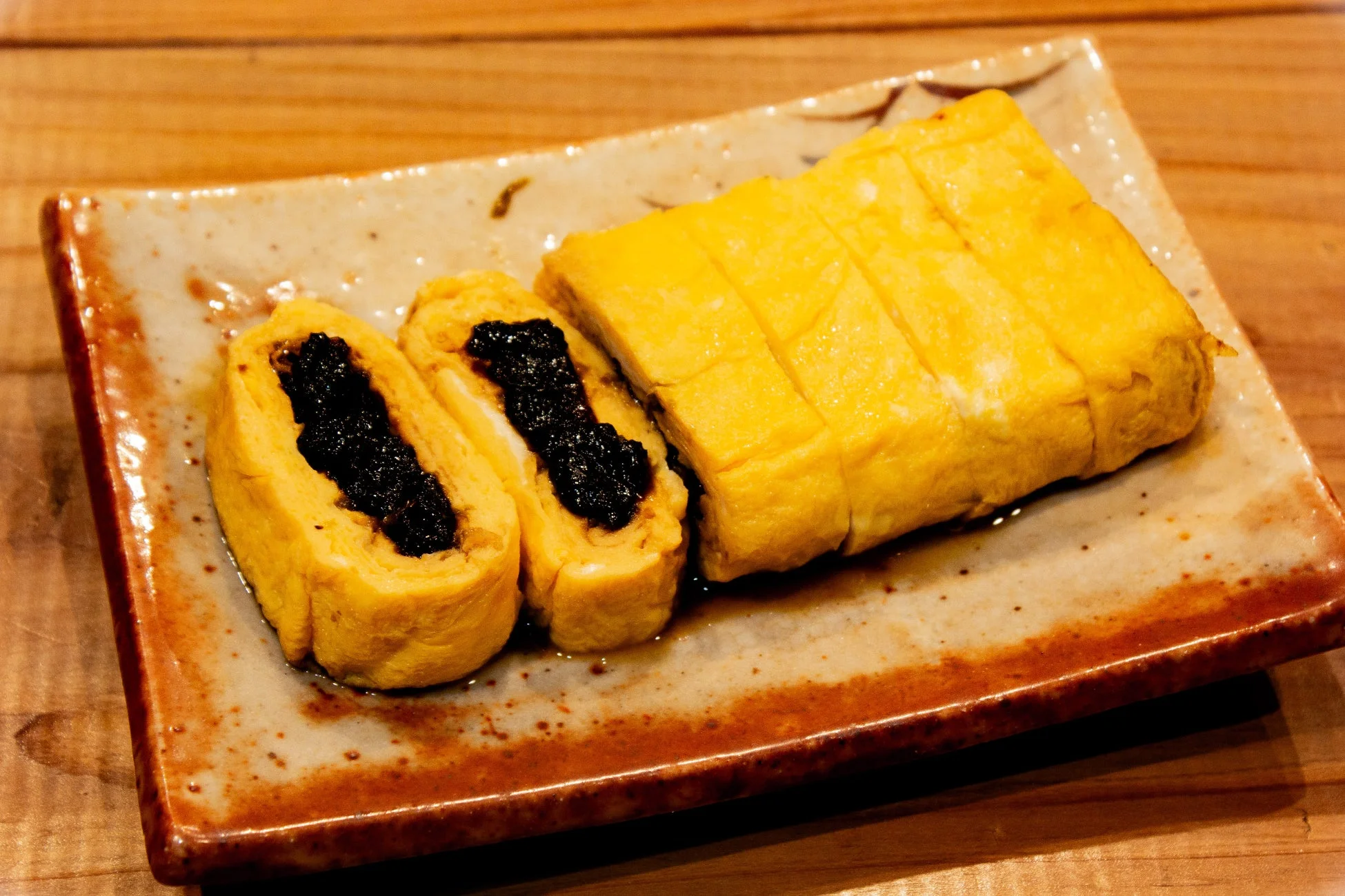 明石海苔の佃煮入り卵焼き