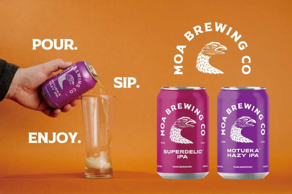 ニュージーランド発MOA BREWING COより、最新ホップが香るIPAビール2種が新登場
