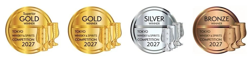 東京ウイスキー＆スピリッツコンペティション2027の受賞メダル