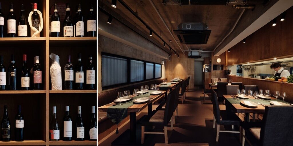 「イタリアにお邪魔する」をコンセプトに、名古屋・池下に食材店×イタリアン「QQ（クイント・クインテ）」がオープン。食材店で選んだワインを奥のレストランで味わう「角打ちペアリング」も