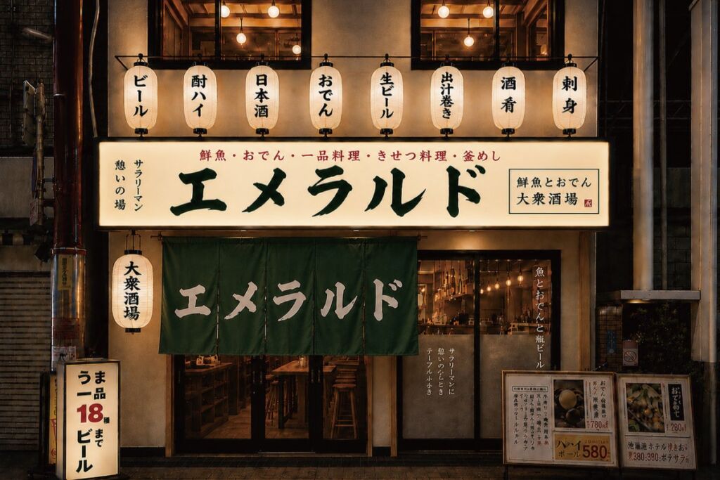 鮮魚とおでんの店なのに名前は「エメラルド」 大阪・天神橋に海鮮居酒屋が11月9日オープン