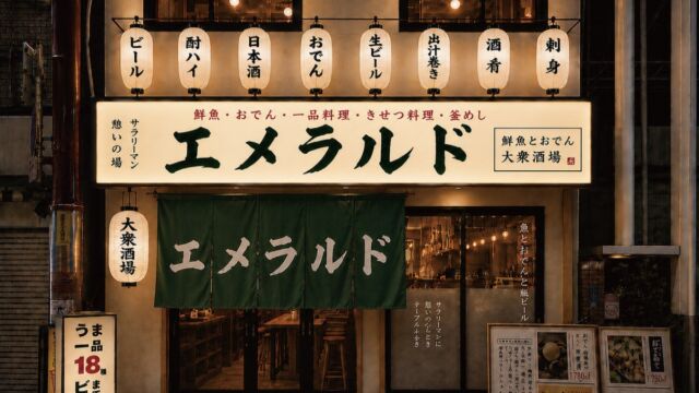 鮮魚とおでんの店なのに名前は「エメラルド」 大阪・天神橋に海鮮居酒屋が11月9日オープン