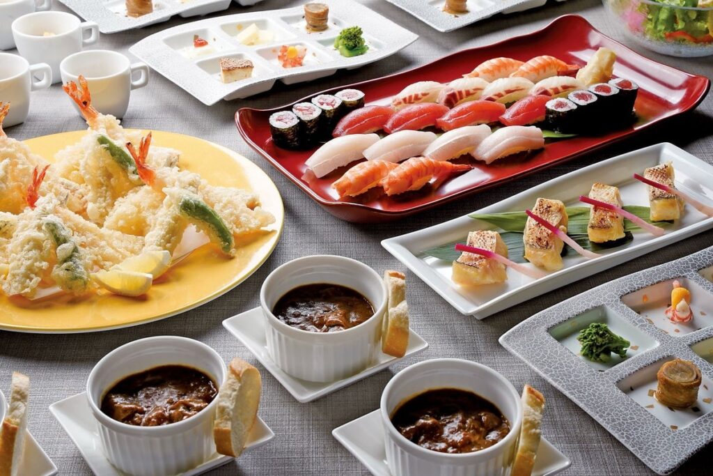 【明治記念館】忘年会・新年会におすすめ!鮨・天麩羅・鉄板焼「羽衣」の飲み放題付き宴会プラン!4名様からの宴席メニューをご提供中!