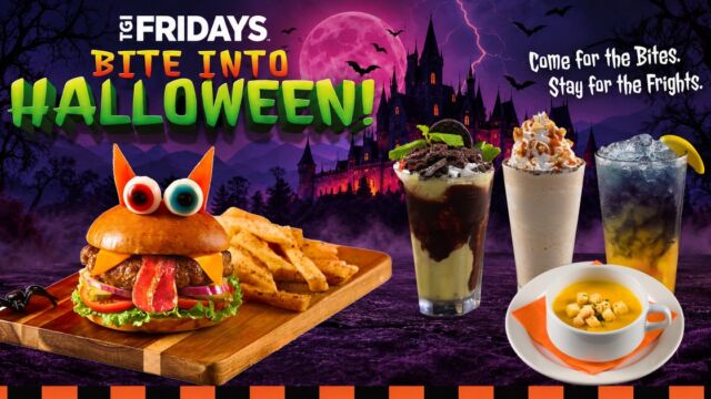 TGIフライデーズのハロウィン「FRIDAYFUL HALLOWEEN！」　おばけの目のバーガーと、スタッフ考案カクテルの優秀3作品が期間限定で登場
